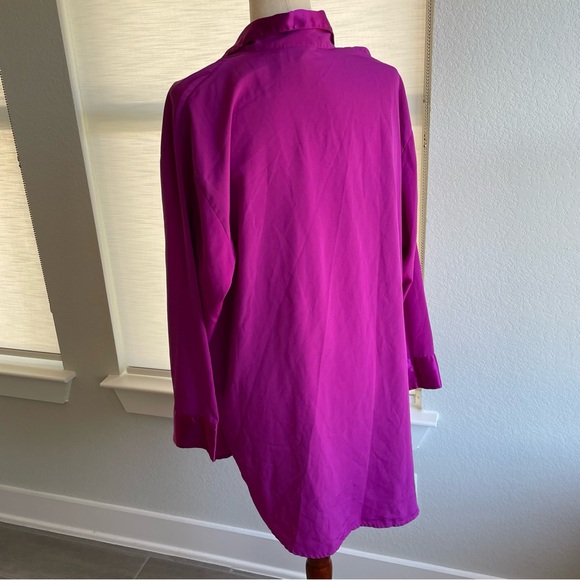 Vintage Victorias Secret Gold Label Sleep Shirt Blazer Cut Size Medium Pajama - Picture 3 of 8